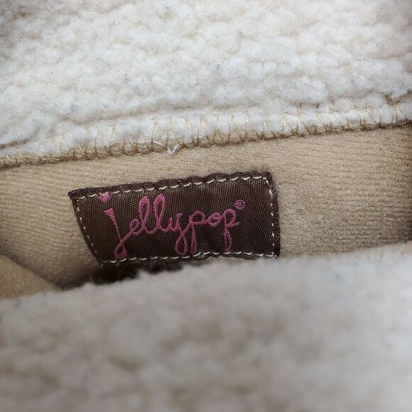 Jellypop Womens Sheepskin Lined Suede Wedge Heel Round Toe Mid Calf Snow Boots 9 - Picture 5 of 13